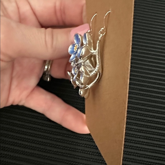 Handmade Sterling Silver Dangle Earrings - Picture 3 of 4